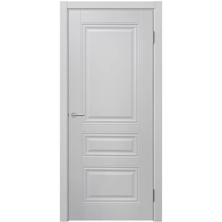Дверь глухая Робин 3 светло-серая эмаль