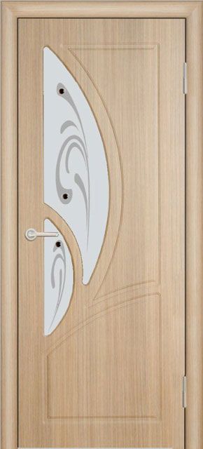 Дверь экошпон Валенсия ПО с матовым стеклом