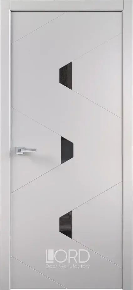 Дверь экошпон Figura 11 Intarsio лакобель черный