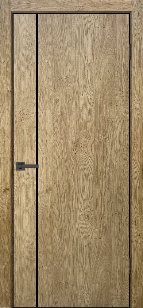 Дверь экошпон Эковуд 5 дуб светлый