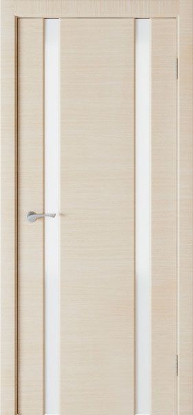 Дверь экошпон Стиль 2 белый трпилекс