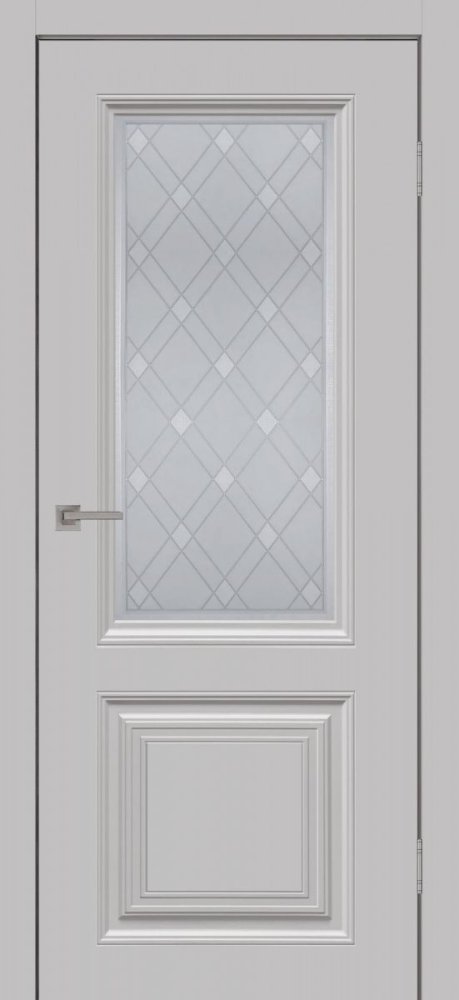 Дверь со стеклом Сонет-2 ПО смоки грей