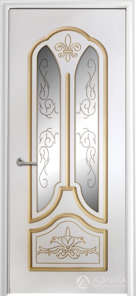 Дверь экошпон Александрия ПО с матовым стеклом