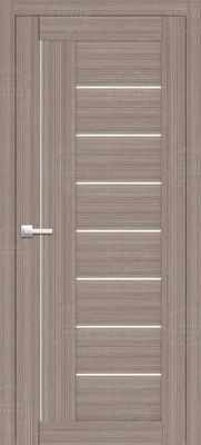 Дверь экошпон 17К с черным стеклом