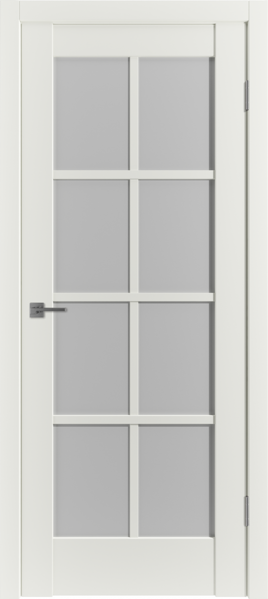 Дверь эмалекс ER1 ДО mid white стекло White Cloud