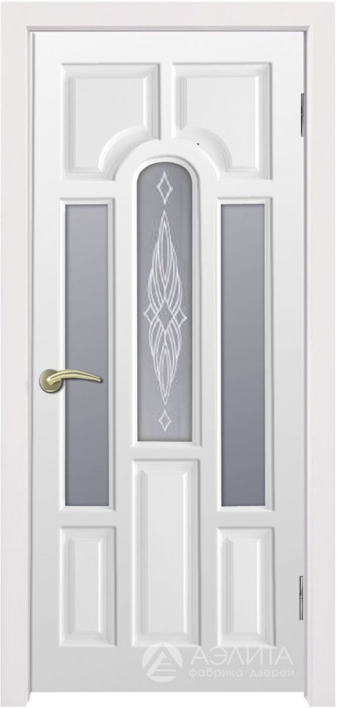 Дверь экошпон Блюз ПО с матовым стеклом