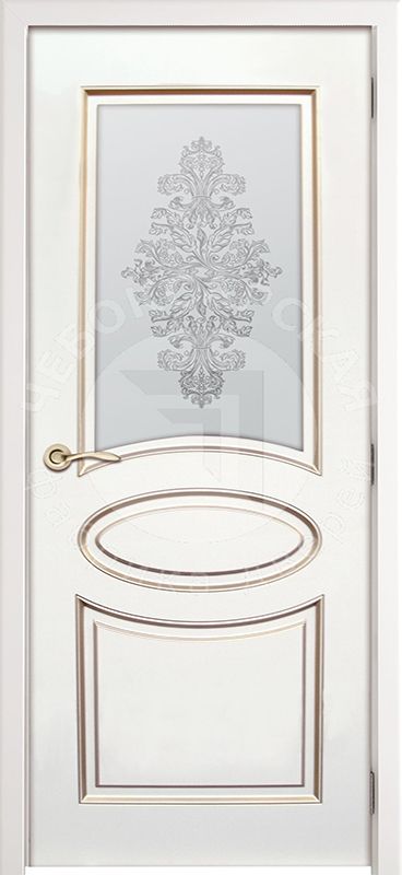 Дверь экошпон Эмма 180 ПО с матовым стеклом