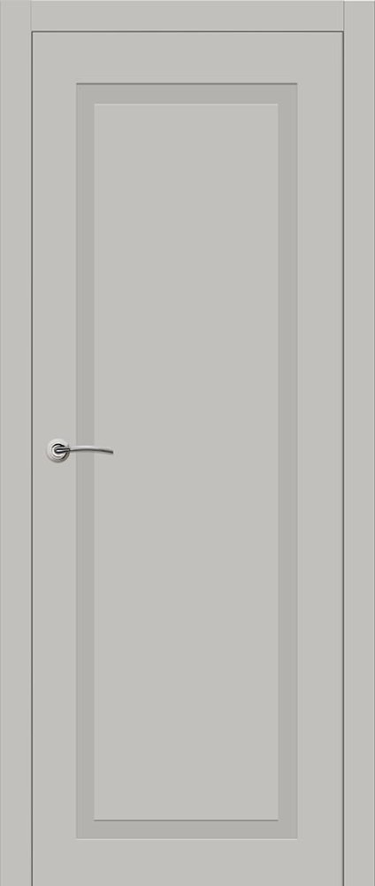 Дверь глухая Prima серая эмаль