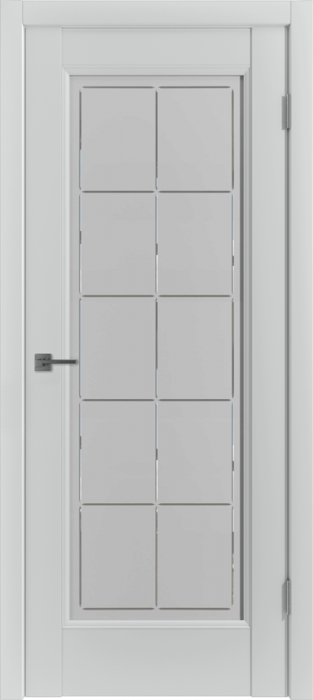 Дверь эмалекс E1 ДО steel стекло Crystal Cloud