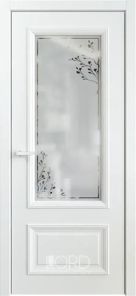 Дверь экошпон Felicia 7 ПО прозрачное стекло с рисунком Rami