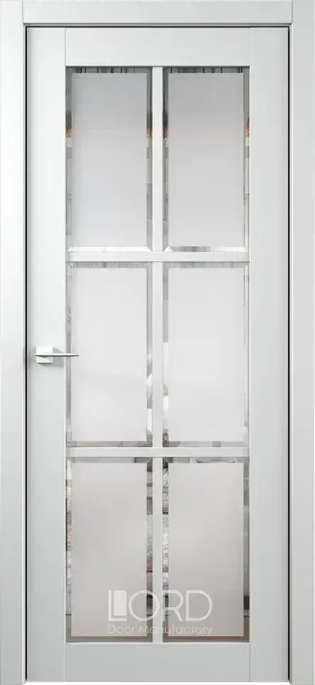 Дверь экошпон Элегант 1 ПО стекло сатинат