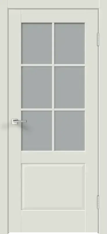 Дверное полотно Экошпон ALTO 12 2V цвет Светло-серый Эмалит