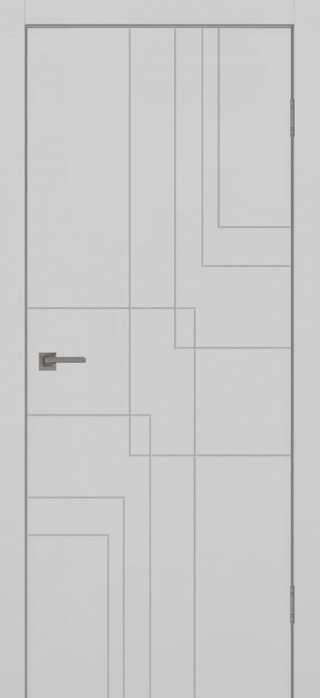 Дверь глухая Графика 5 смоки грей