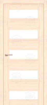 Дверь экошпон 29К с черным стеклом