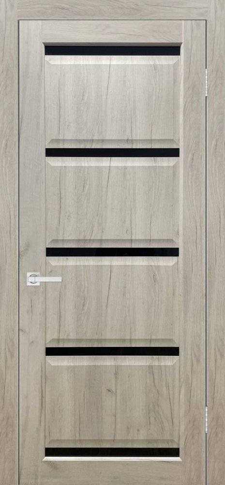 Дверь экошпон Евро 20 дуб крафт белый