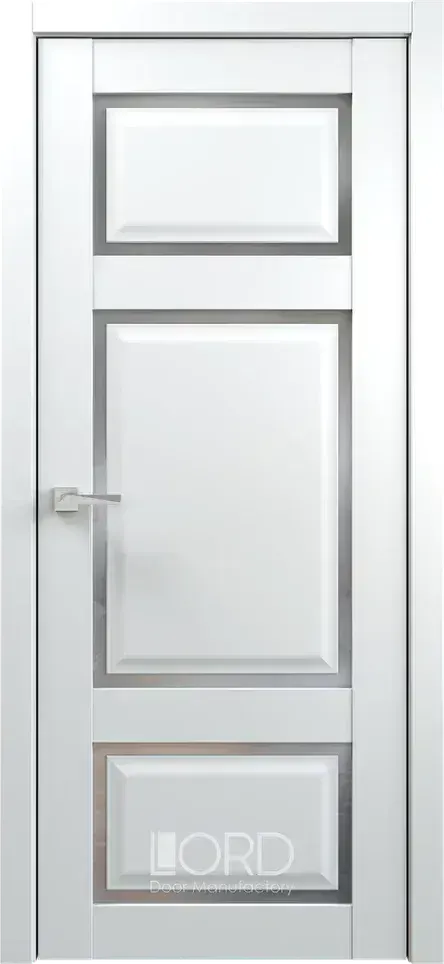 Дверь экошпон Molle 5 стекло сатинат белый