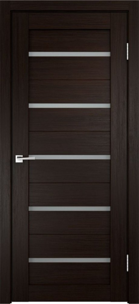 Дверное полотно Экошпон DUPLEX цвет Венге стекло Мателюкс