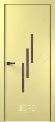 Дверь экошпон Tocco 4 стекло лакобель бежевый