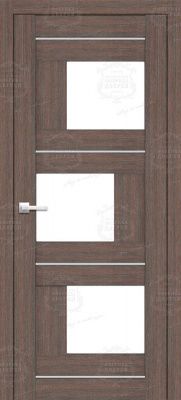 Дверь экошпон 13К с черным стеклом