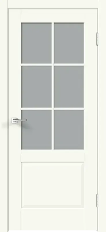 Дверное полотно Экошпон ALTO 12 2V цвет Молочный Эмалит
