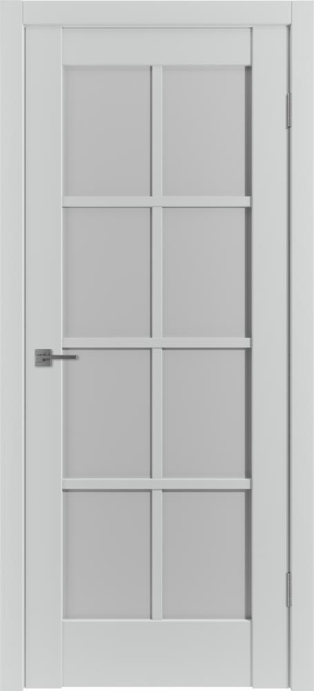 Дверь эмалекс ER1 ДО steel стекло White Cloud