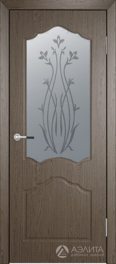 Дверь экошпон Диана ПО с матовым стеклом