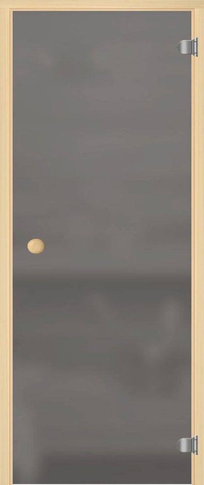 Дверь для сауны Лайт с ручкой кноб - стекло белое