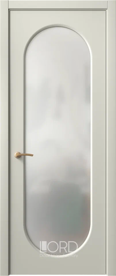 Дверь экошпон Dolce U ПО стекло сатинат белый