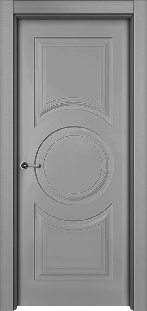 Дверь глухая Метро ПГ серая эмаль