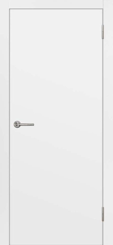 Дверь экошпон Гладкая ПГ  белый эмалит