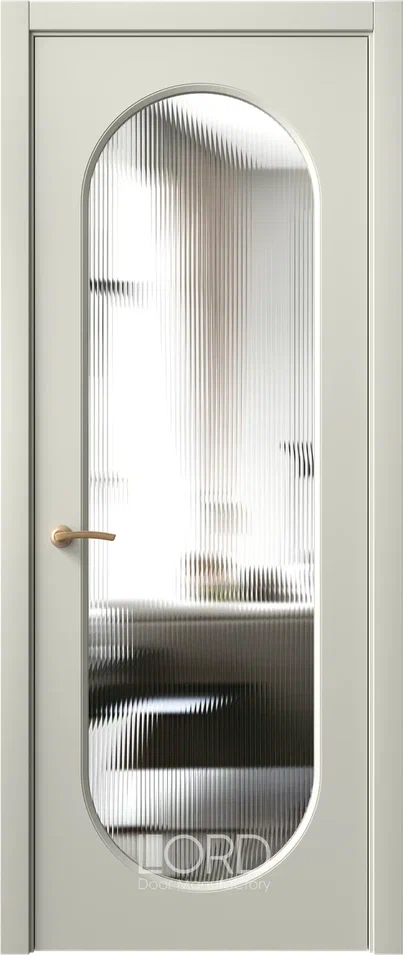 Дверь экошпон Dolce U ПО стекло рифленое