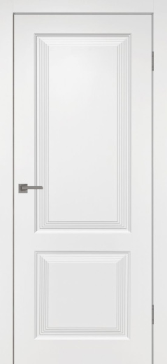Дверь глухая Бостон ПГ белая эмаль