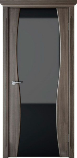 Дверь экошпон Сириус черный трпилекс