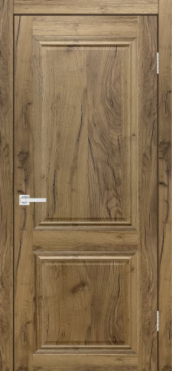 Дверь экошпон Евро 4 дуб крафт натуральный