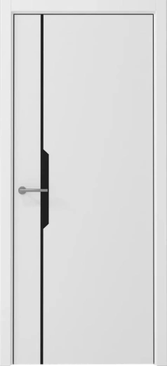 Дверь эмалит Графика-4 ПГ винил PRO белый