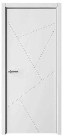Дверь глухая Геометрия 2 белая эмаль