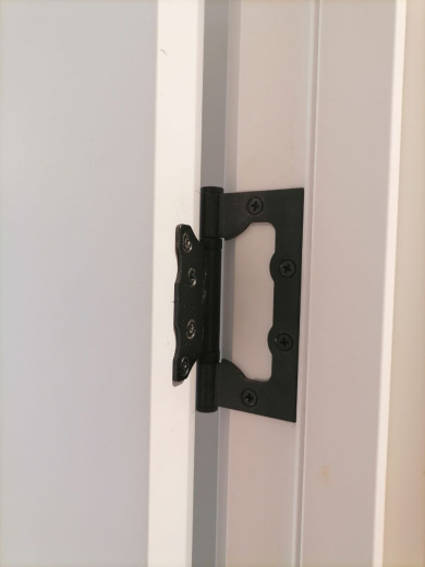 Дверь со стеклом Нарвик ПО белая эмаль