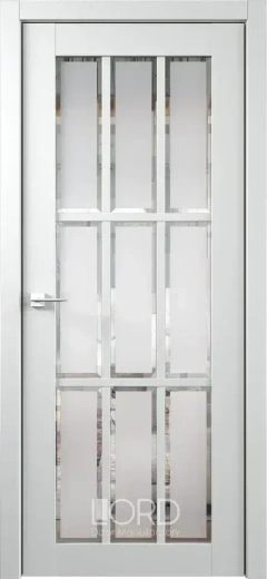 Дверь экошпон Элегант 4 ПО стекло сатинат