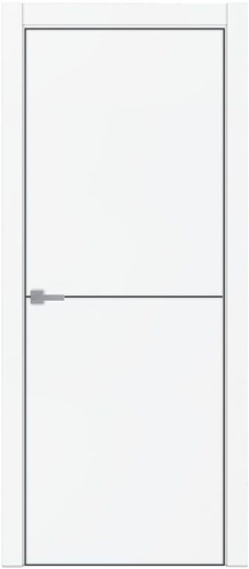 Дверь эмалит Tamburat 4102 ПДТ Alaska черная кромка