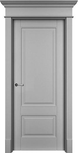 Дверь глухая Оксфорд-2 ПГ серая эмаль