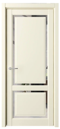 Дверь эмалит Афина-2 винил ваниль зеркало грей