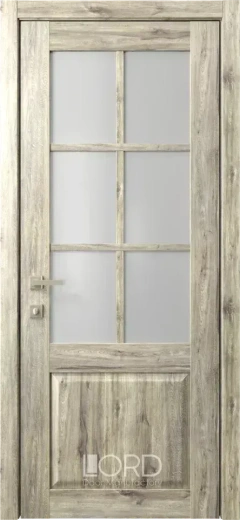 Дверь экошпон Кантри 13 ПО стекло сатинат бронза