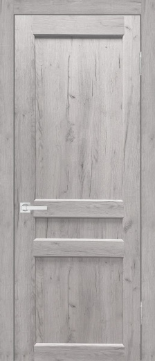 Дверь экошпон Евро 29 ПГ граф белый