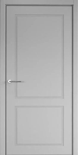 Дверь глухая Неоклассика 2 ПГ серая эмаль