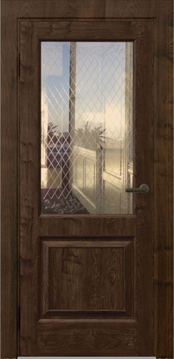 Дверь экошпон Сибирь 42002 ПДО орех шоколадный