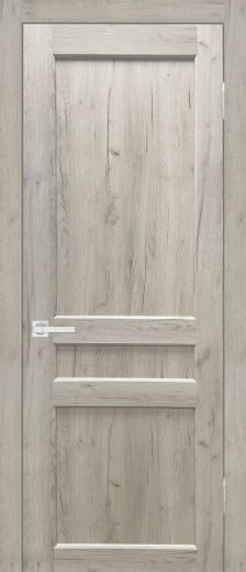 Дверь экошпон Евро 29 ПГ дуб крафт белый