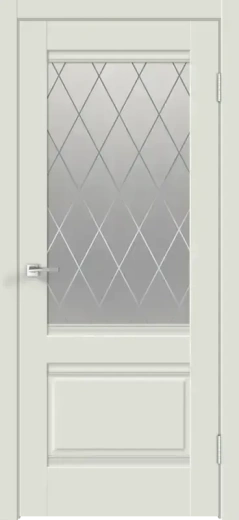 Дверное полотно Экошпон ALTO 2V цвет Светло-серый Эмалит