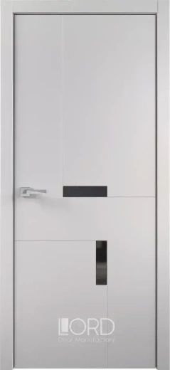 Дверь экошпон Figura 7 Intarsio лакобель черный