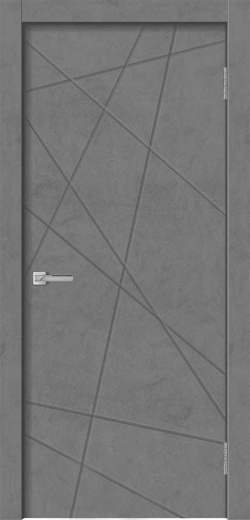Дверь экошпон GEOMETRY-1 бетон графит
