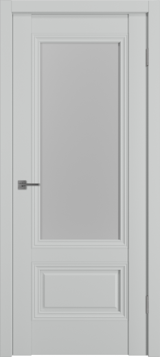 Дверь эмалекс EF2.1 ДО steel стекло White Cloud